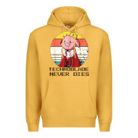 Mustard retro style technoblade merch cosplay Premium Hoodie - artisFamous