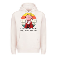 Pale Pink retro style technoblade merch cosplay Premium Hoodie - artisFamous