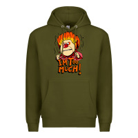 Army Green heat miser i'am too much Premium Hoodie - artisFamous