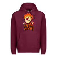 Burgundy heat miser i'am too much Premium Hoodie - artisFamous