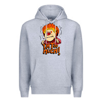 Heather Grey heat miser i'am too much Premium Hoodie - artisFamous