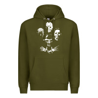 Army Green horror and scream film Premium Hoodie - artisFamous