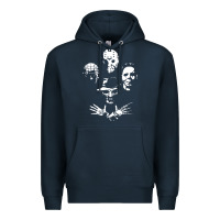 Navy horror and scream film Premium Hoodie - artisFamous