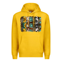 Lemon western handdrawn patterns brushstrokes Premium Hoodie - BarkalooDesign