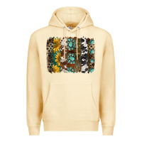 Pina Colada western handdrawn patterns brushstrokes Premium Hoodie - BarkalooDesign