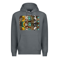 Rock western handdrawn patterns brushstrokes Premium Hoodie - BarkalooDesign