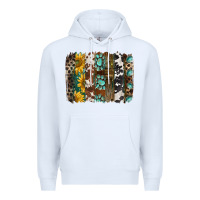 White western handdrawn patterns brushstrokes Premium Hoodie - BarkalooDesign