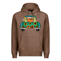 Chestnut i love fall truck Premium Hoodie - artisFamous