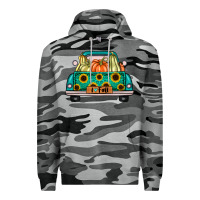 Slate Camo i love fall truck Premium Hoodie - artisFamous