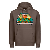 Coffee i love fall truck Premium Hoodie - artisFamous