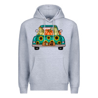 Heather Grey i love fall truck Premium Hoodie - artisFamous