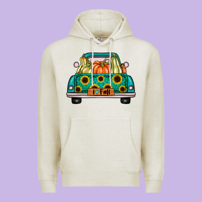 I Love Fall Truck Premium Hoodie Designed By Artisfamous