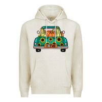 Oatmeal Heather i love fall truck Premium Hoodie - artisFamous