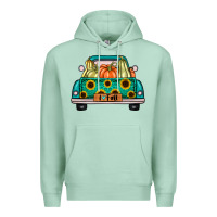 Seafoam i love fall truck Premium Hoodie - artisFamous