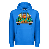 True Royal i love fall truck Premium Hoodie - artisFamous