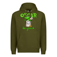 Army Green the grouch Premium Hoodie - artisFamous