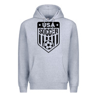 Heather Grey soccer team Premium Hoodie - artisFamous