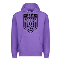 Purple soccer team Premium Hoodie - artisFamous