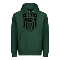 Sports Green soccer team Premium Hoodie - artisFamous