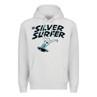 Dove Grey silver surfer Premium Hoodie - artisFamous