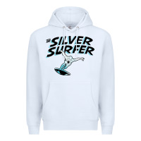 White silver surfer Premium Hoodie - artisFamous