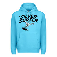 Ocean Blue silver surfer Premium Hoodie - artisFamous