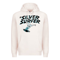 Pale Pink silver surfer Premium Hoodie - artisFamous