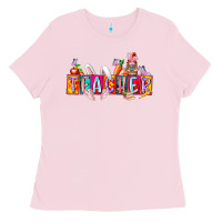 Bubblegum Pink teacher easrter day Ladies Tee - RacoonDesign