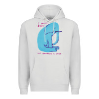 Dove Grey i must rest my rampage is over Premium Hoodie - artisFamous