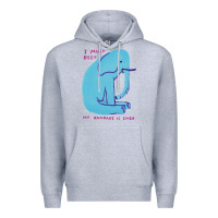 Heather Grey i must rest my rampage is over Premium Hoodie - artisFamous