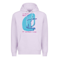 Lilac i must rest my rampage is over Premium Hoodie - artisFamous