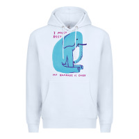 White i must rest my rampage is over Premium Hoodie - artisFamous