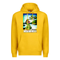 Lemon hawaii hula girl Premium Hoodie - artisFamous