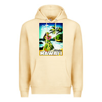 Pina Colada hawaii hula girl Premium Hoodie - artisFamous