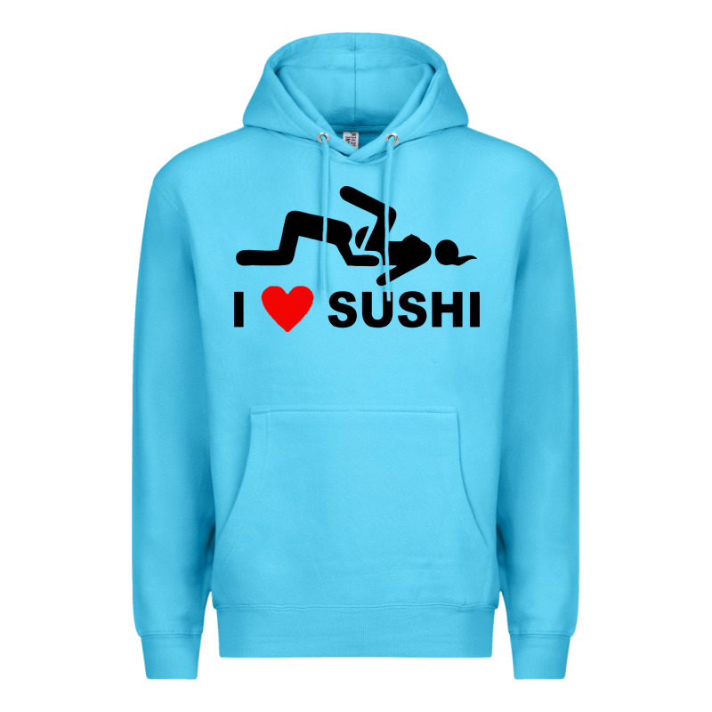 I Love Sushi Funny Premium Hoodie by artisFamous | Teevron