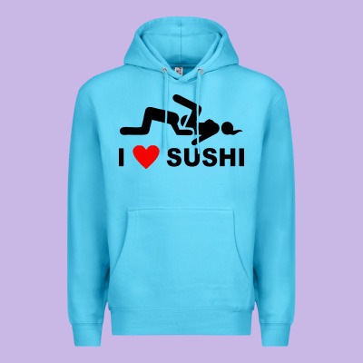 I Love Sushi Funny Premium Hoodie Designed By Artisfamous