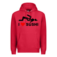 Cardinal i love sushi funny Premium Hoodie - artisFamous
