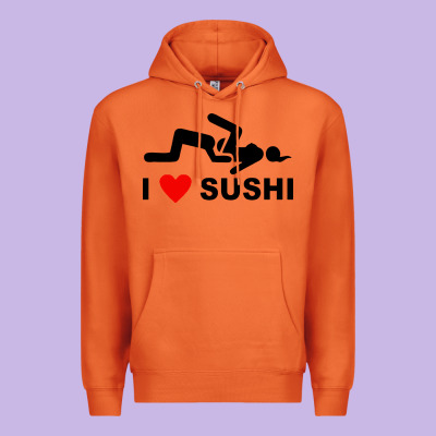I Love Sushi Funny Premium Hoodie Designed By Artisfamous