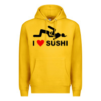 Lemon i love sushi funny Premium Hoodie - artisFamous