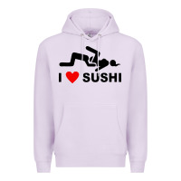 Lilac i love sushi funny Premium Hoodie - artisFamous