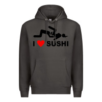 Smoke i love sushi funny Premium Hoodie - artisFamous
