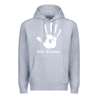 Heather Grey skyrim dark brotherhood we know hand novelty kids mens womens t shirt Premium Hoodie - artisFamous