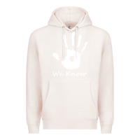 Pale Pink skyrim dark brotherhood we know hand novelty kids mens womens t shirt Premium Hoodie - artisFamous