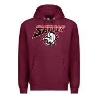 Burgundy old sabers Premium Hoodie - artisFamous
