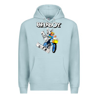 Blue Mist paperboy Premium Hoodie - artisFamous
