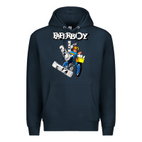 Navy paperboy Premium Hoodie - artisFamous