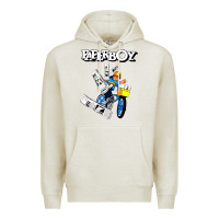 Oatmeal Heather paperboy Premium Hoodie - artisFamous