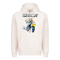 Pale Pink paperboy Premium Hoodie - artisFamous
