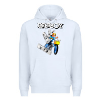 White paperboy Premium Hoodie - artisFamous