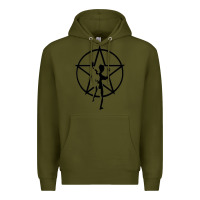 Army Green RUSH STARMAN Premium Hoodie - artisFamous